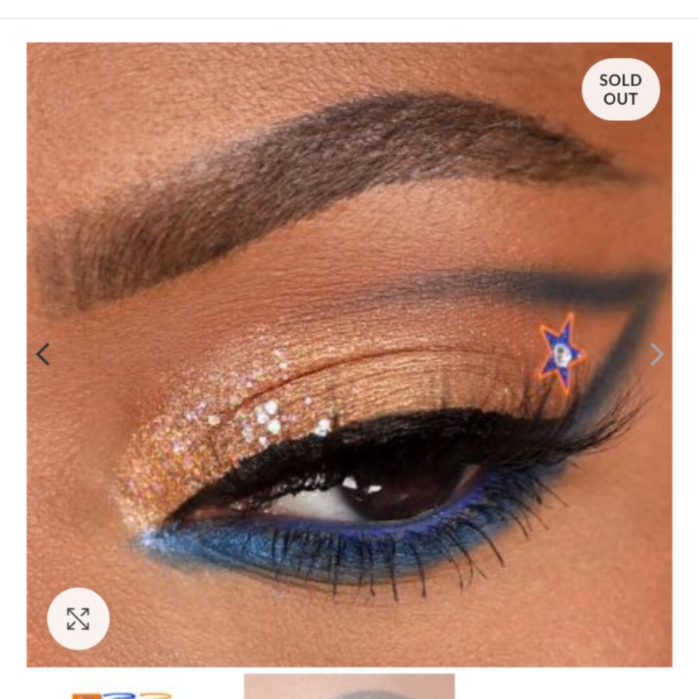 Colourpop NBA Knicks Makeup Bag, Go NY Gel Eyeliner Duo & Knicks Glitter Gel - Picture 8 of 11